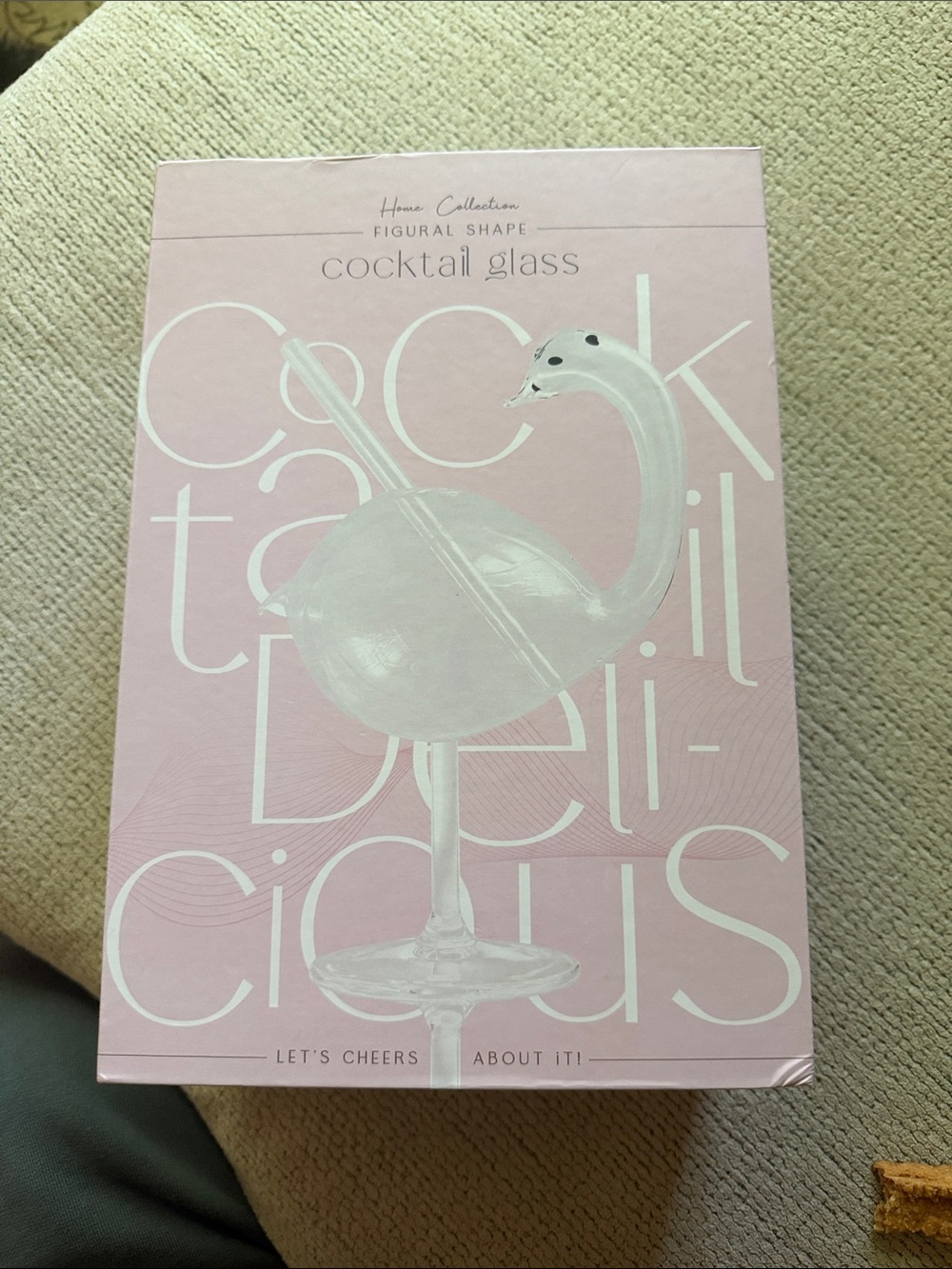 Figural Swan Cocktail Glass NWT